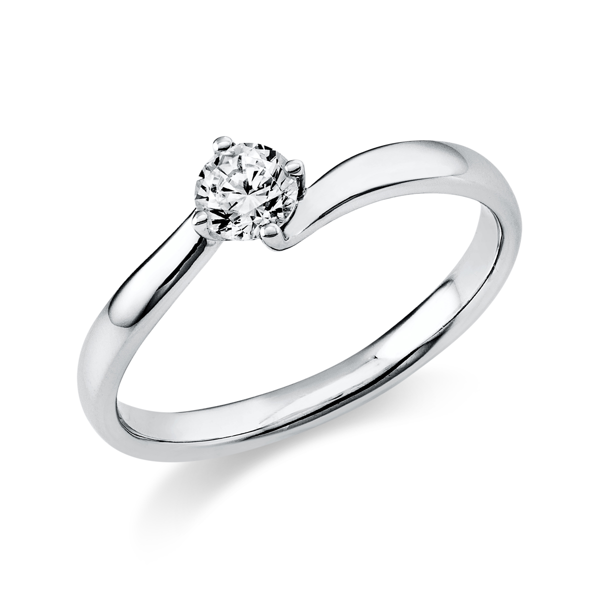Ring 4er-Krappe 14 kt WG