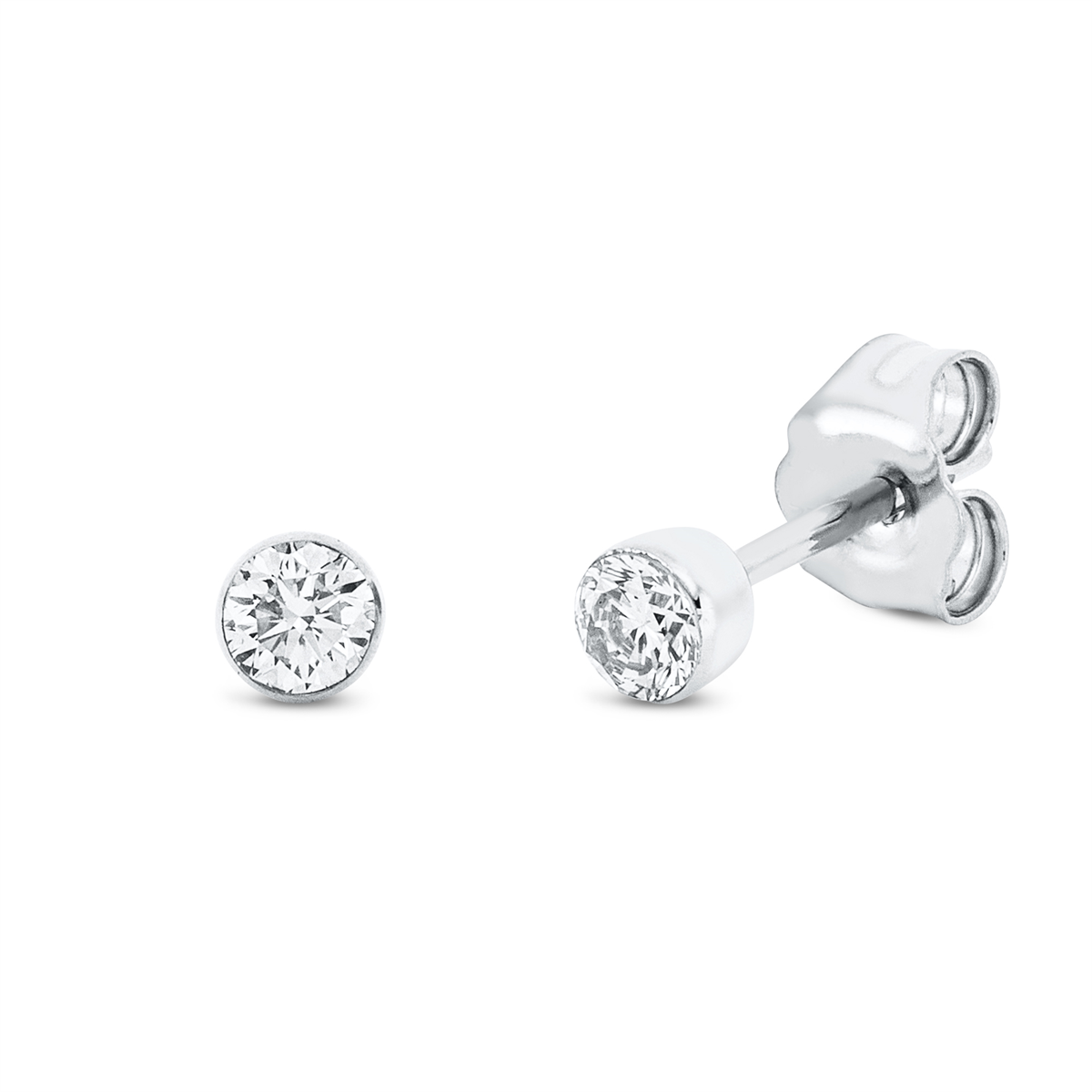 Ohrstecker 18 kt WG