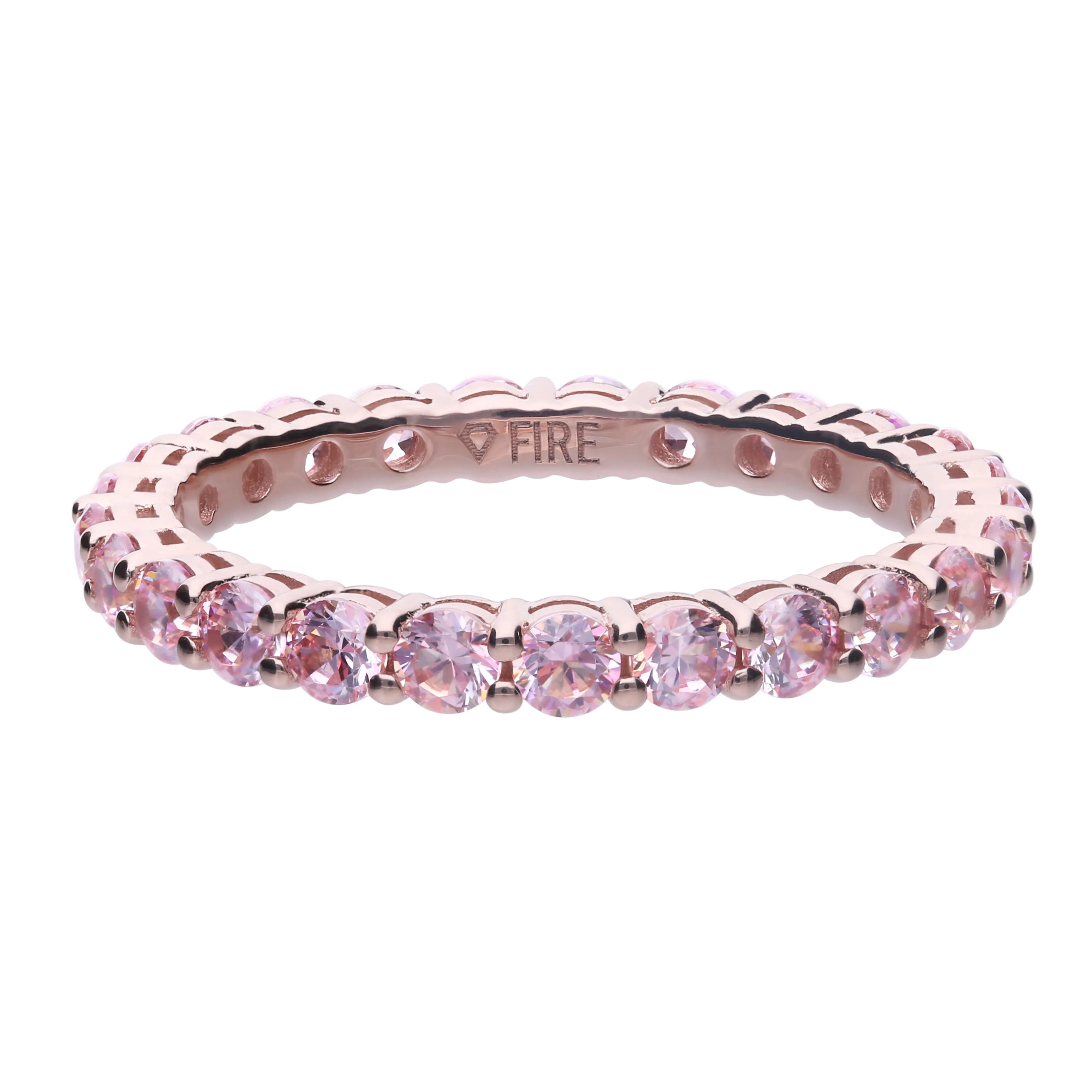 Diamonfire Memory-Ring rosegold mit morganite Zirkonia