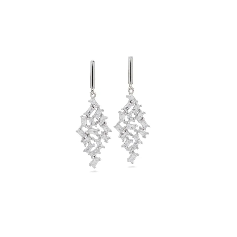Diamonfire Ohrhänger Schliffmix Silber 925 mit Zirkonia