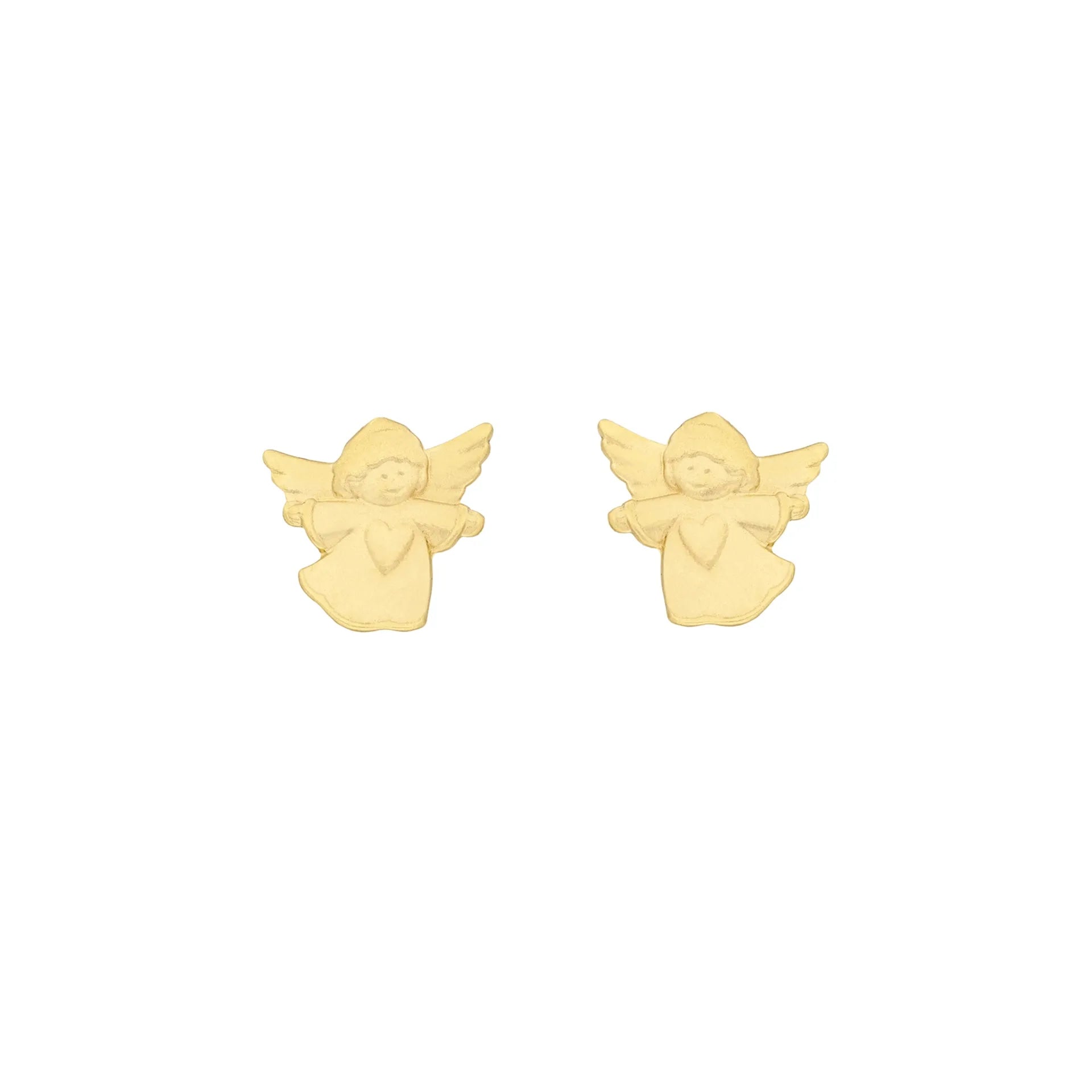 Ohrstecker Engel in 333er Gelbgold