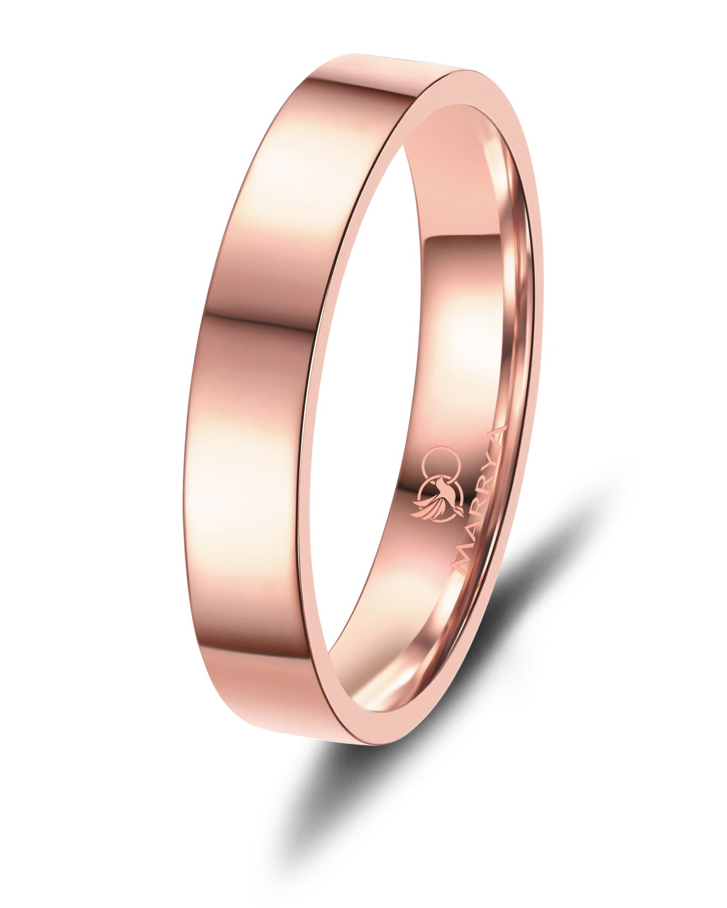 Partnerringe Edelstahl mit Roségold