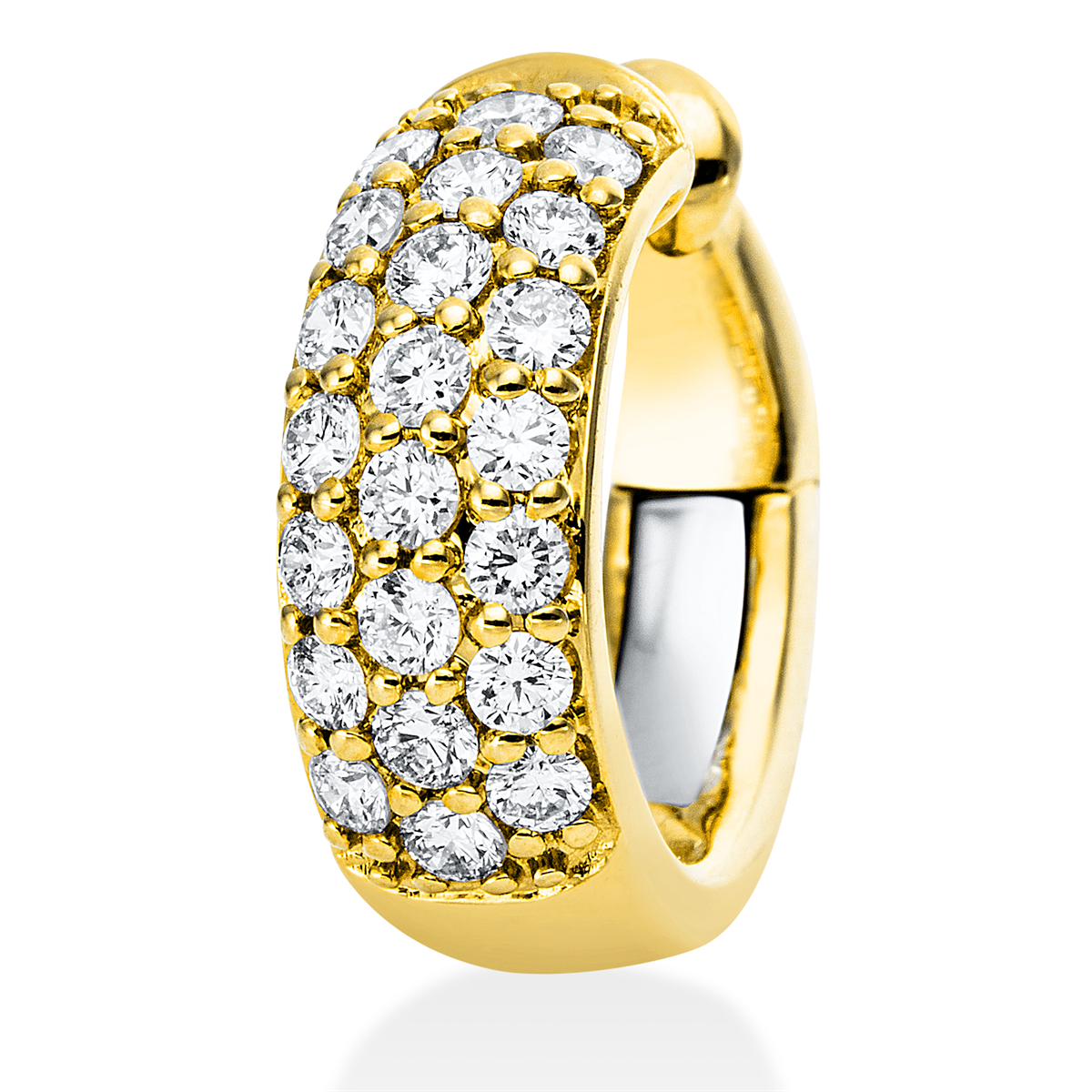 Ohrschmuck 18 kt GG+WG, Ohrmanschette
