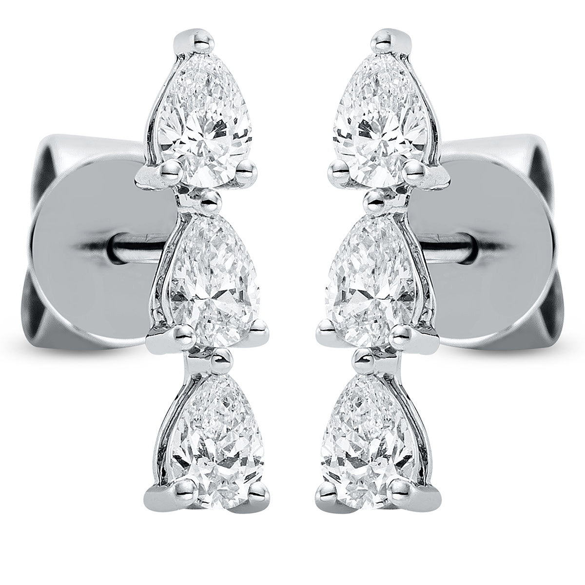 Ohrstecker 18 kt WG