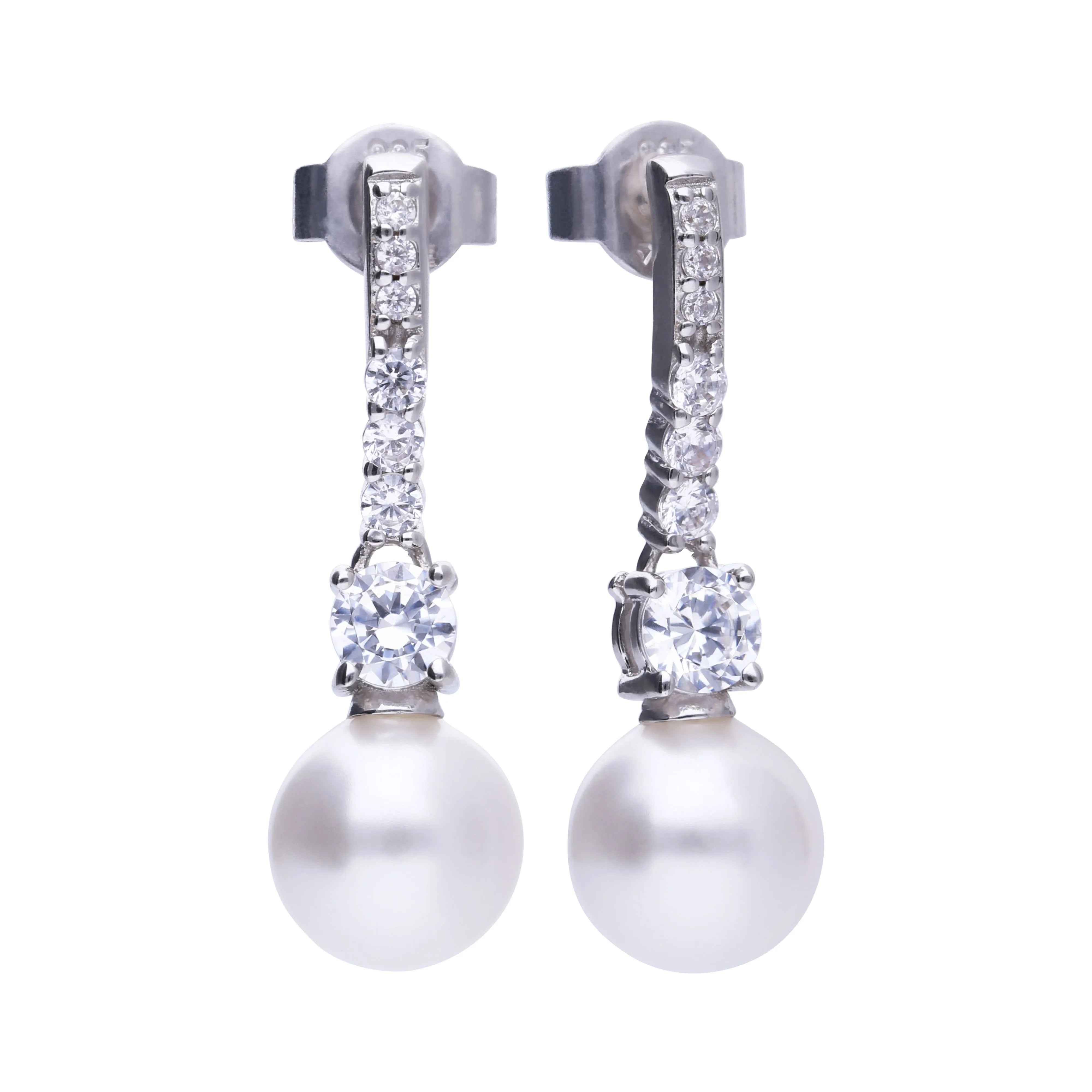 Ohrhänger 925er Premium Silber mit Muschelkernperle