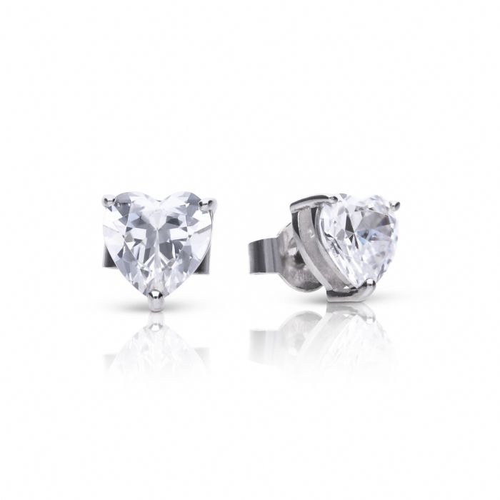 Diamonfire Ohrstecker Herz Silber 925