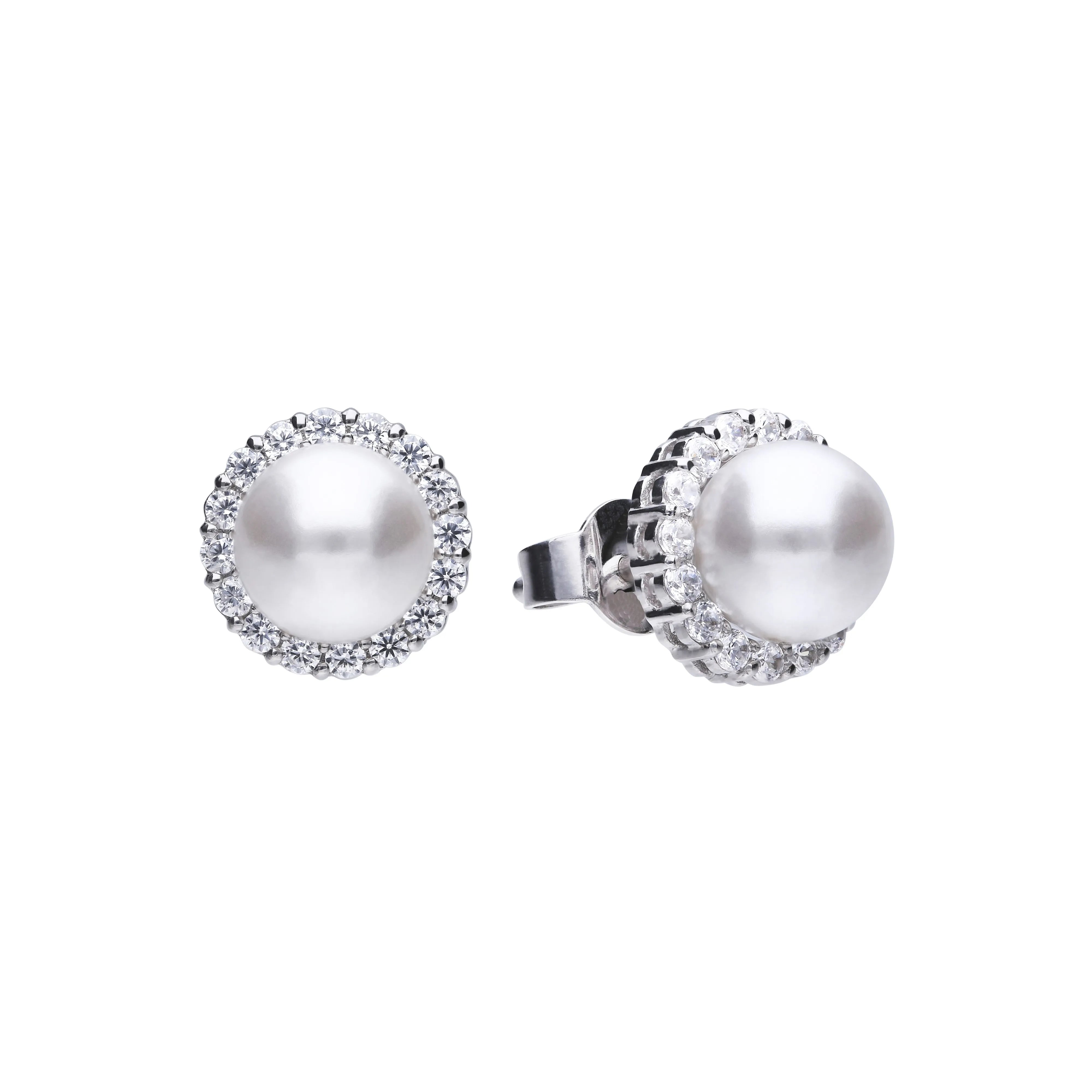 Diamonfire wechselbare Ohrstecker in Silber 925 mit Muschelkernperle