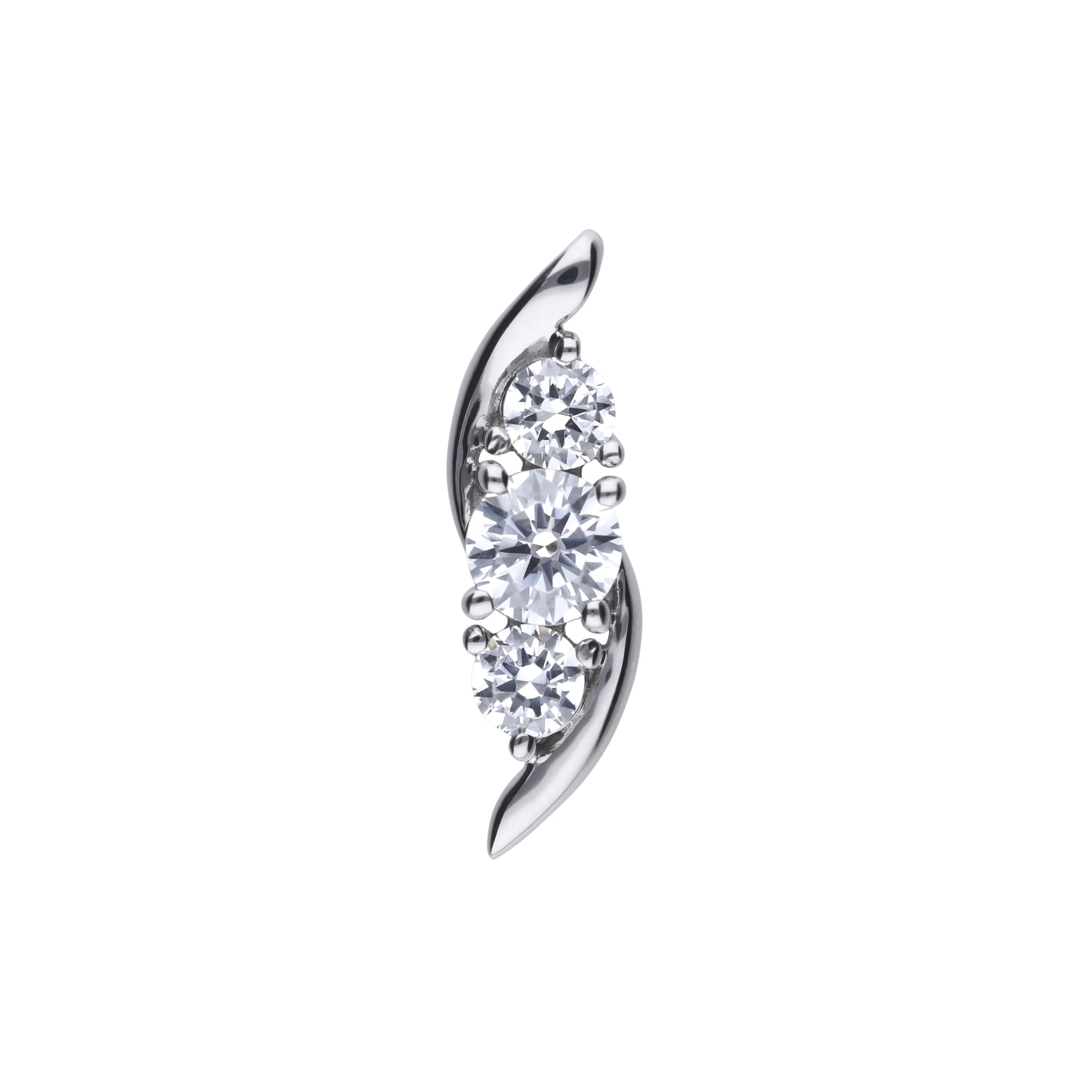 Anhänger Silber in brillantem Design