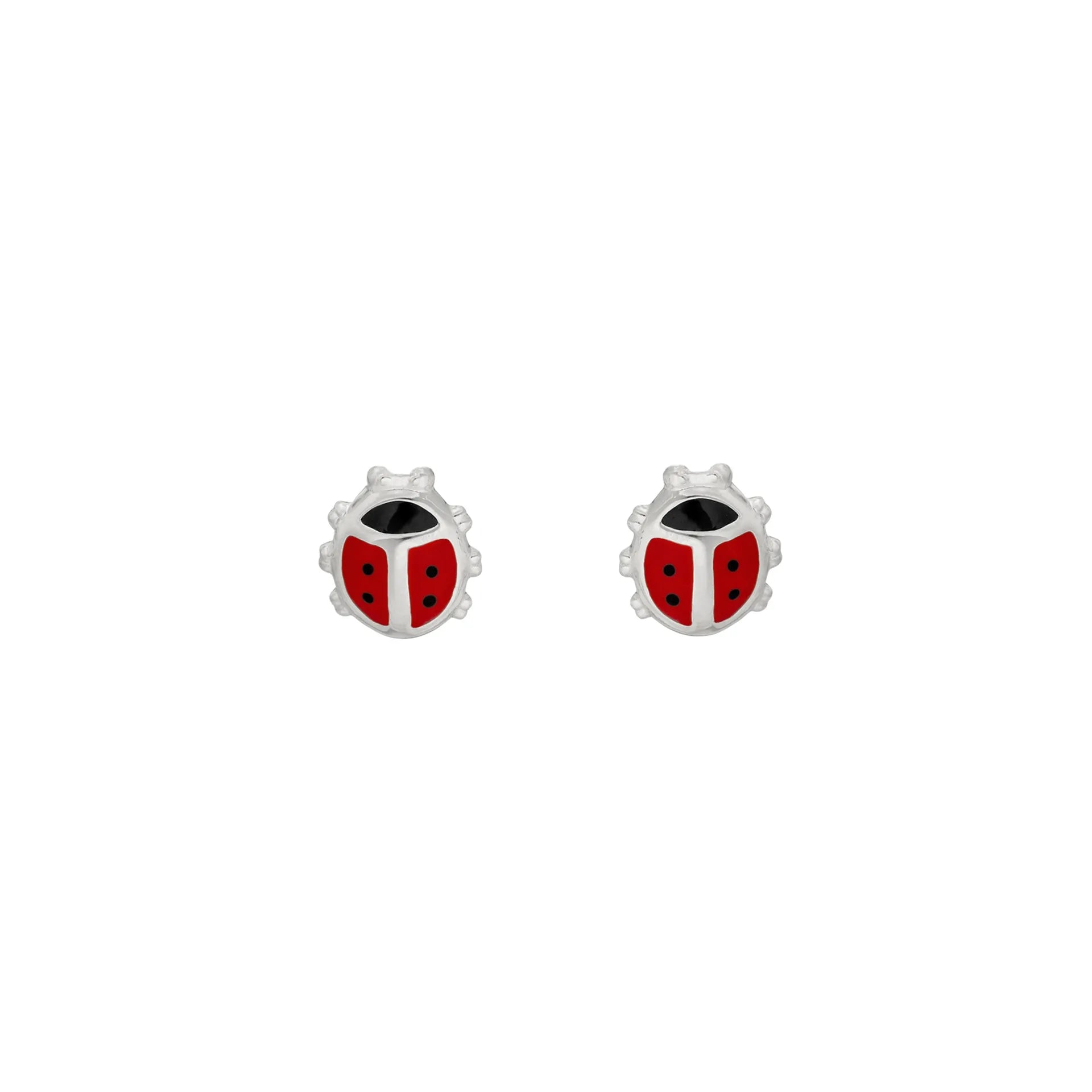 Ohrstecker Marienkäfer aus Silber 925