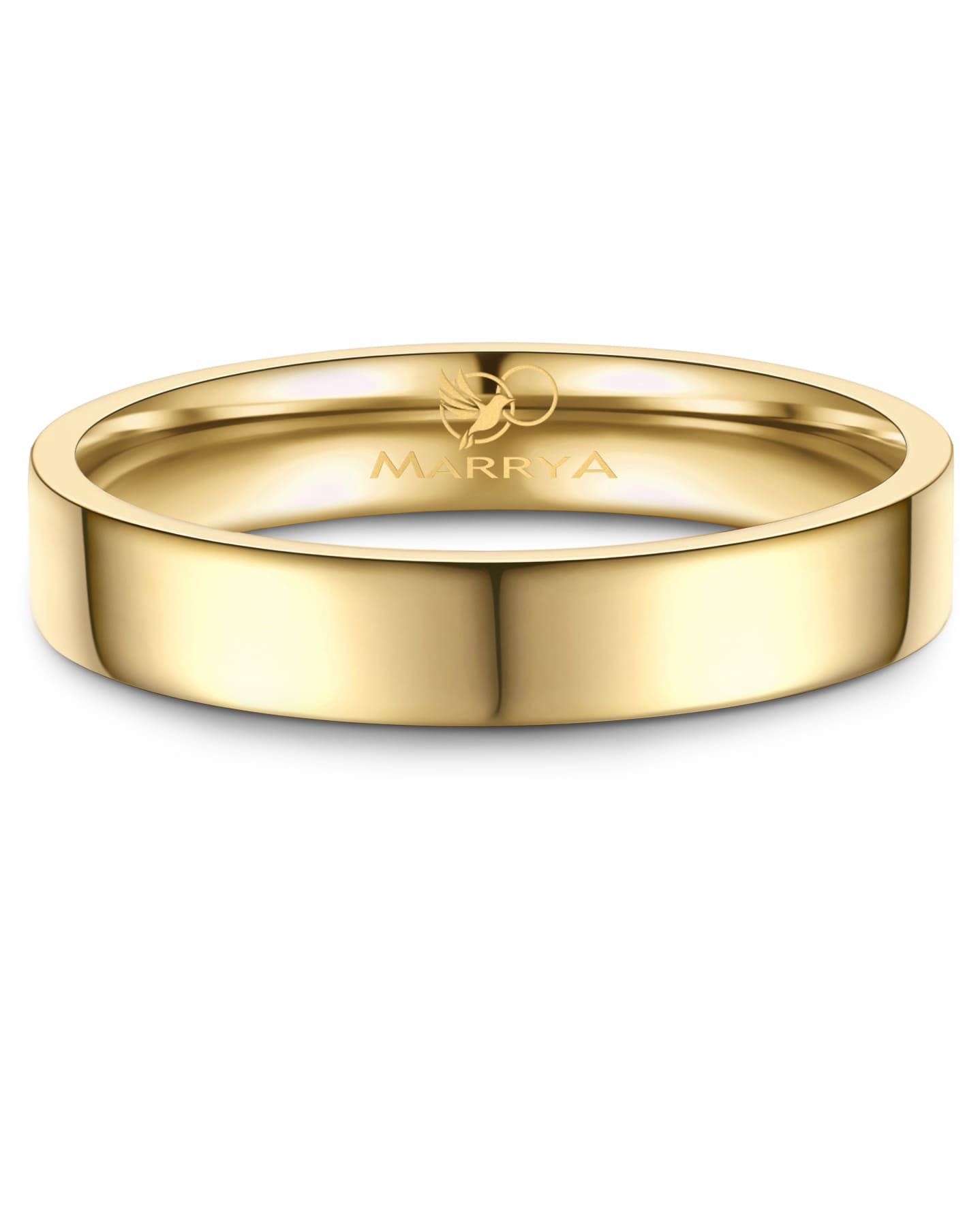 Partnerringe Edelstahl mit Gelbgold